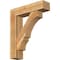 Ekena Millwork Balboa Block Rough Sawn Bracket w/ Offset Brace, Western Red Cedar, 8"W x 32"D x 38"H BKT0806X32X38BOA05RWR - alternate 1